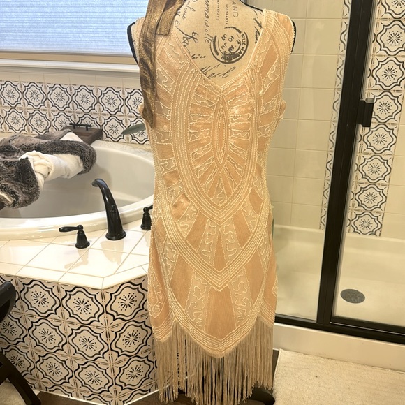 Deluxe Flapper Dress Costume (L/XL) - Picture 10 of 11